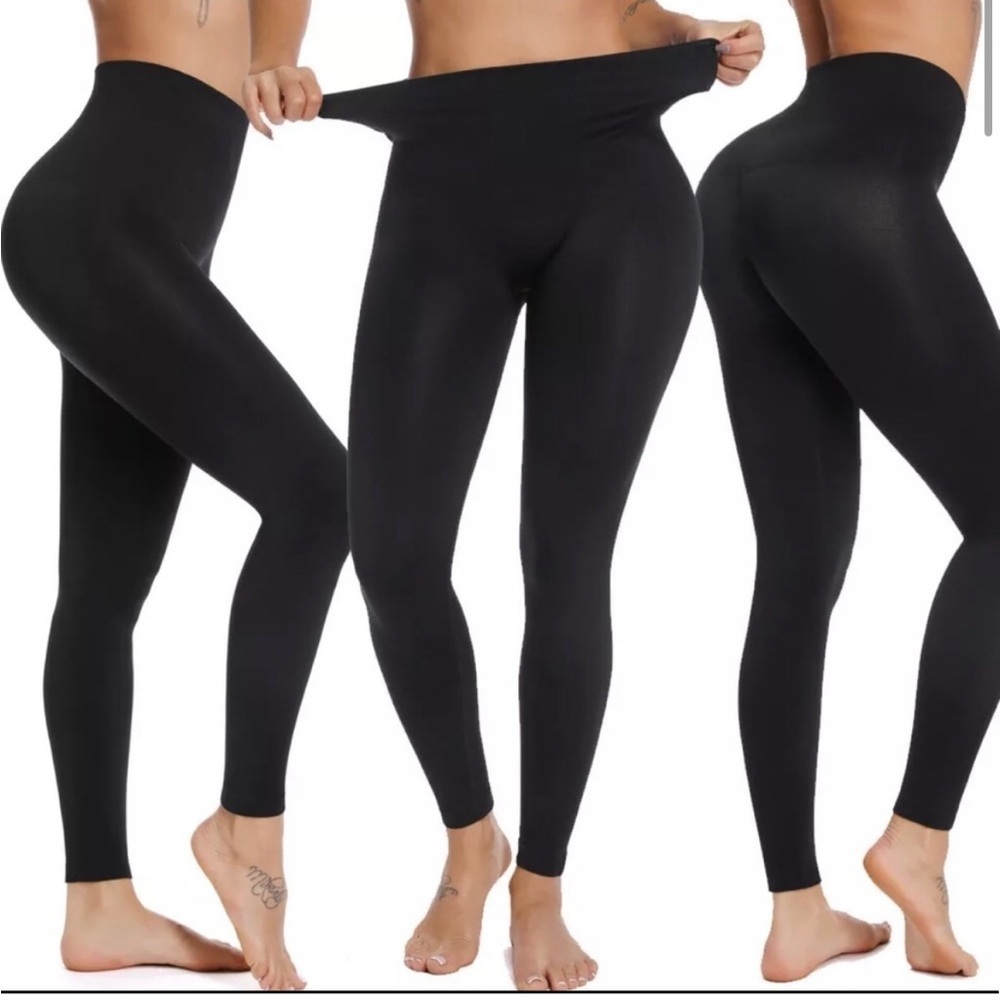 NWT Empetua | Black High Waisted‎ Shaping Shapewear Leggings Size Large